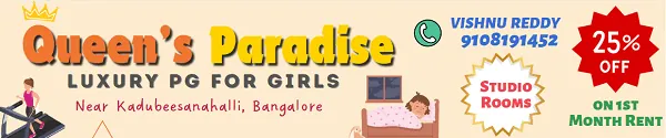 New Venkateshwara Luxury PG for Ladies in Kadubeesnahalli Outer Ring Road opp to J P Morgan. Owner Name Jyoti Reddy
