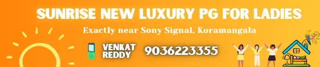 Building of Sunrise New Luxury PG for Ladies, Koramangala
