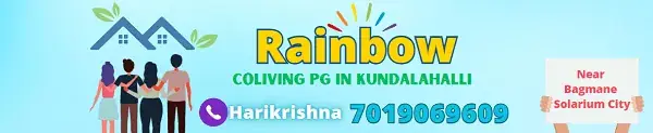 Building of Rainbow Coliving PG near Bagmane Solarium City